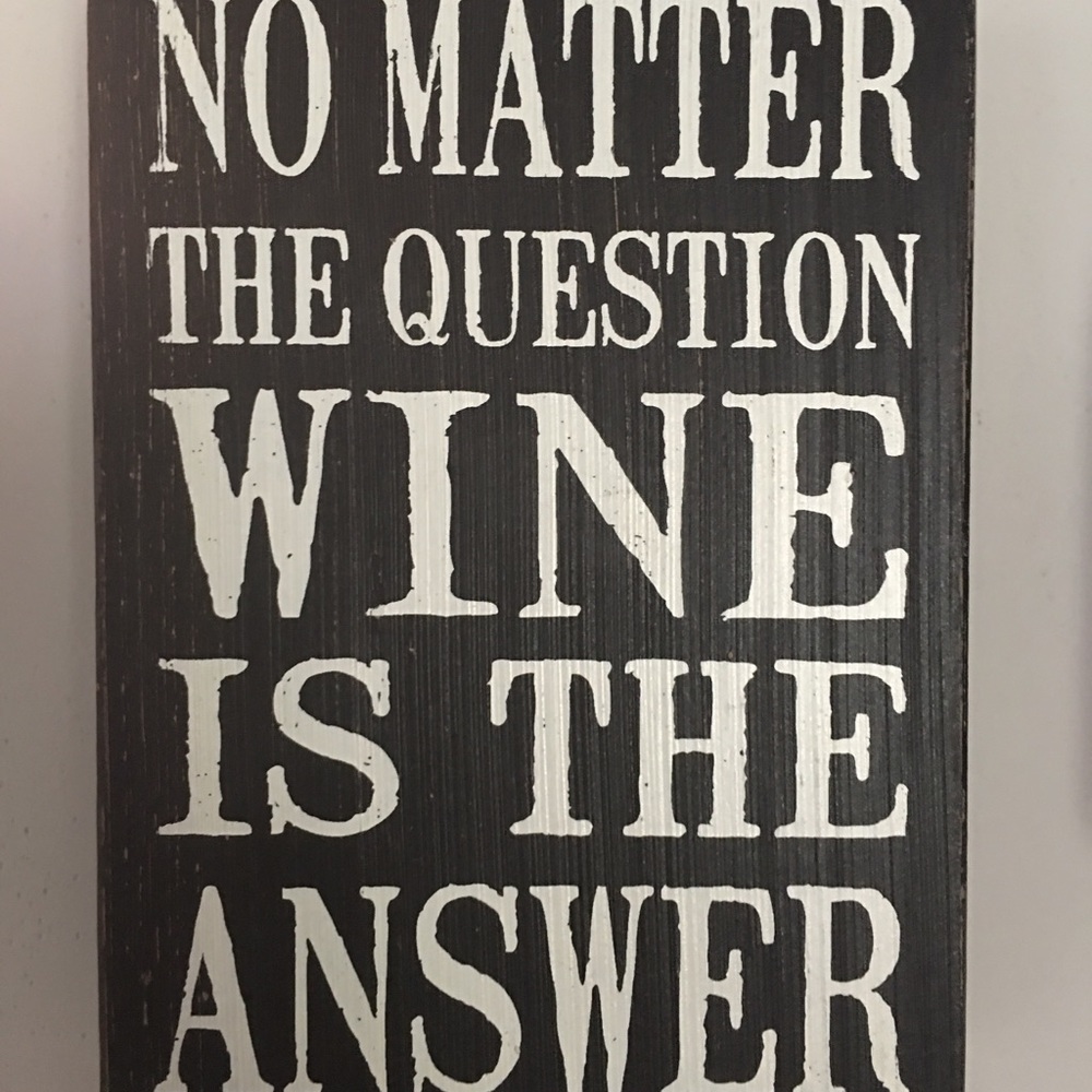 Wooden wall plaque/ sign